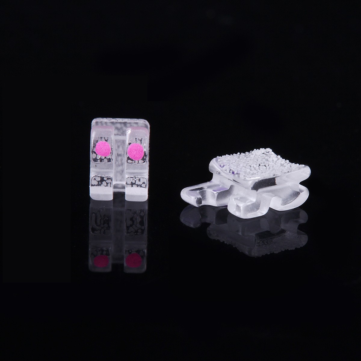 AZDENT Monocrystalline Sapphire Bracket Braces Ceramic MBT/ROTH 022 018 Hook 345
