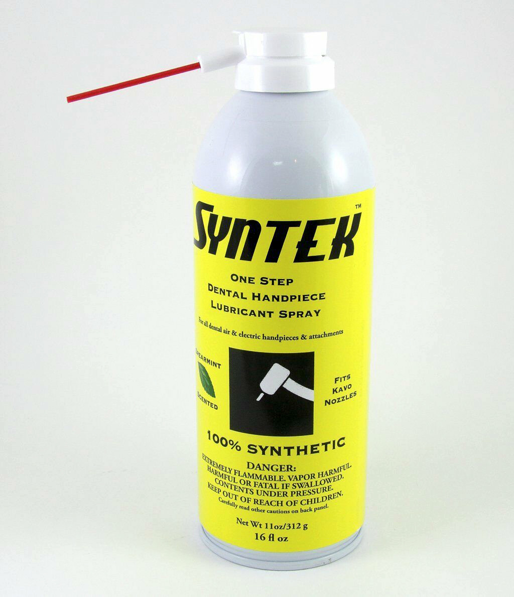 Syntek Synthetic Dental Handpiece Oil Lubricant Aerosol FREE SHIP! Made in USA