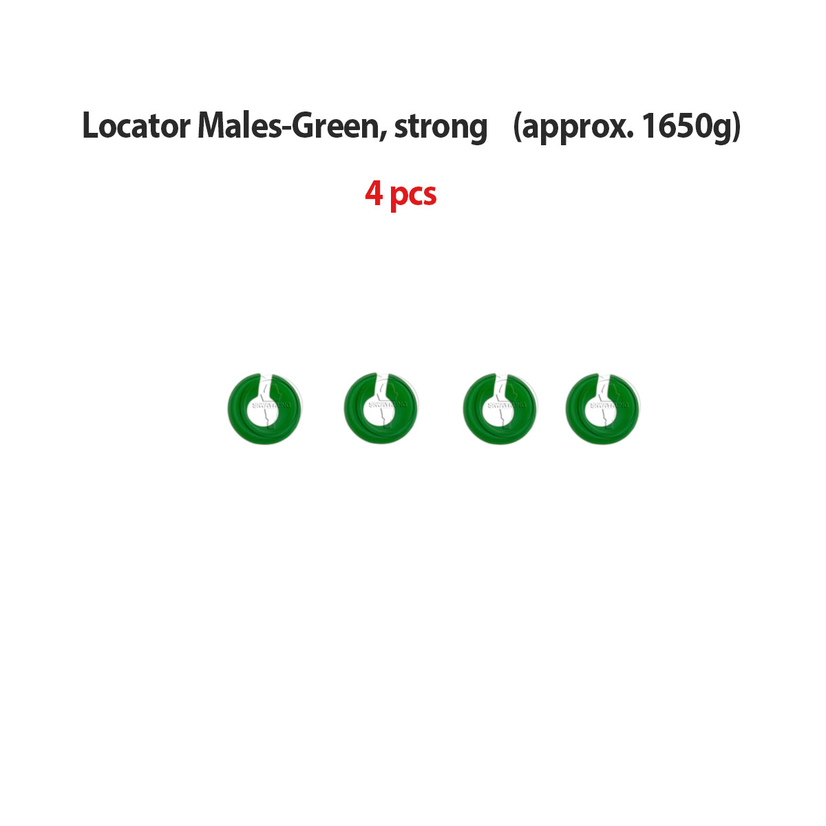 Male caps Retention caps-Green for Novaloc Tools for Novaloc