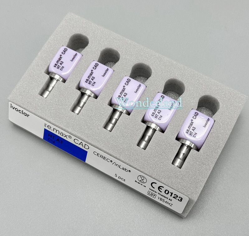 1/5Pcs IPS C14 Emax CAD CEREC Dental Lab Ceramic Blocks Cube Veneer LT HT A1/2/3