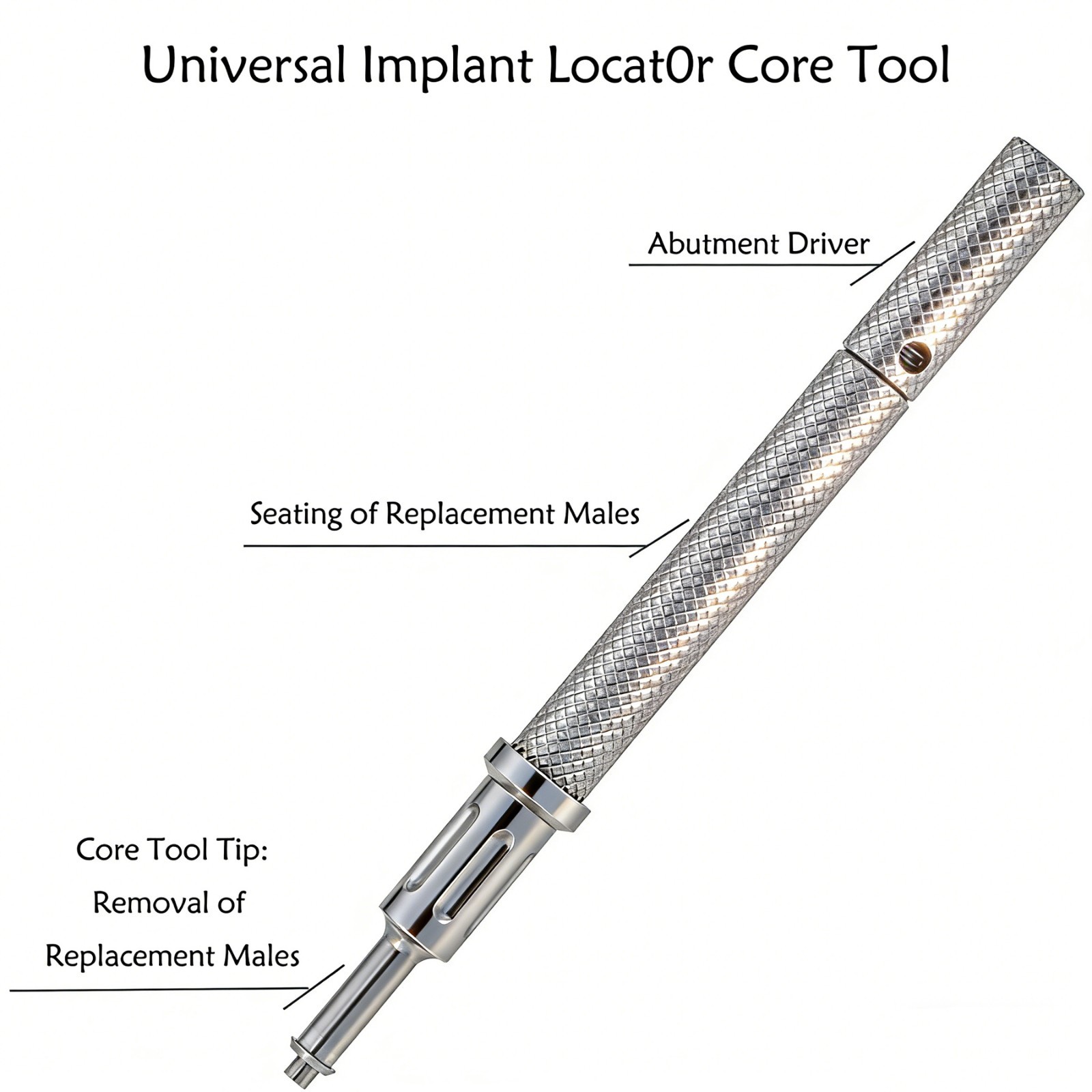US Zest Locator Overdenture Abutment for ZIMMER TSV 3.5/4.5 Internal Hex Platfor