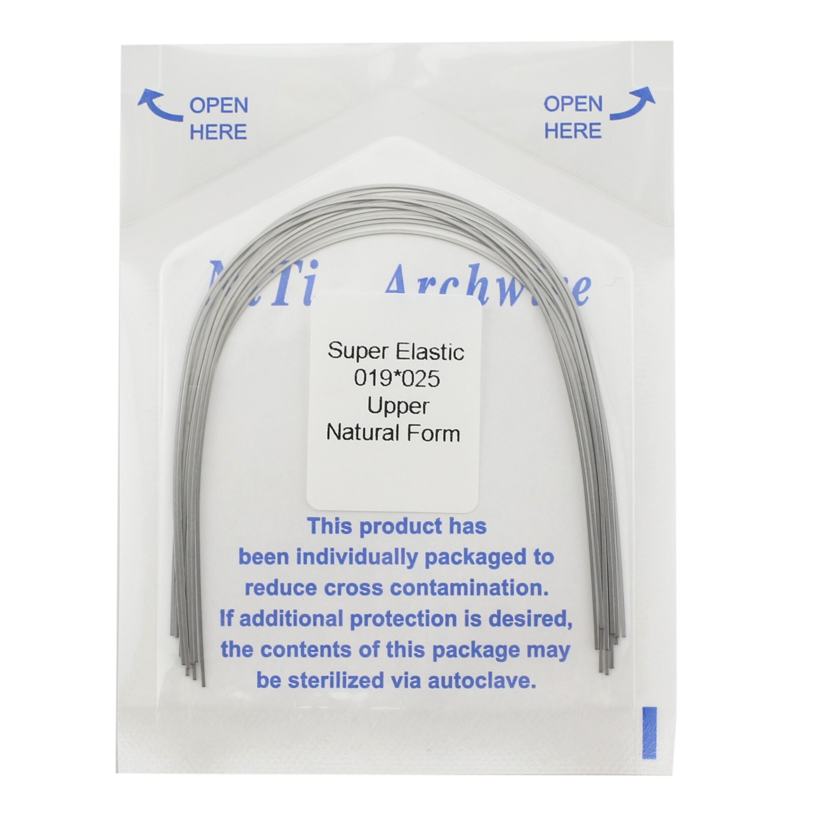 Dental Orthodontic Arch Wire Niti Super Elastic Round Rectangular Ovoid Natural