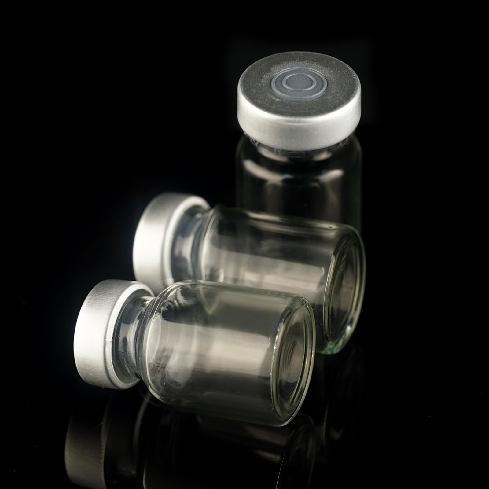 50 Pack 5ml Glass Sample Vials with Sealed Self-Healing Injection Port – Clear