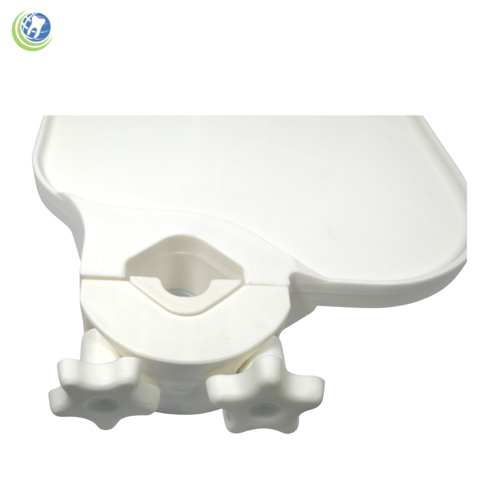 NEW DENTAL POLE POST MOUNT UTILITY ACCESSORY SHELF TRAY TABLE MEDICAL WHITE