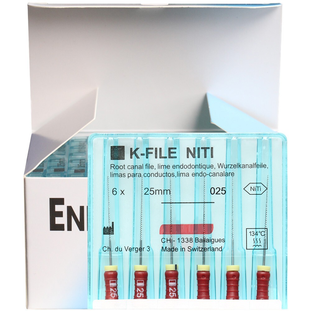 Dental K-FILE NITIFLEX NiTi Flexible Endodontic ENDO Root Canal K Files 21/25mm