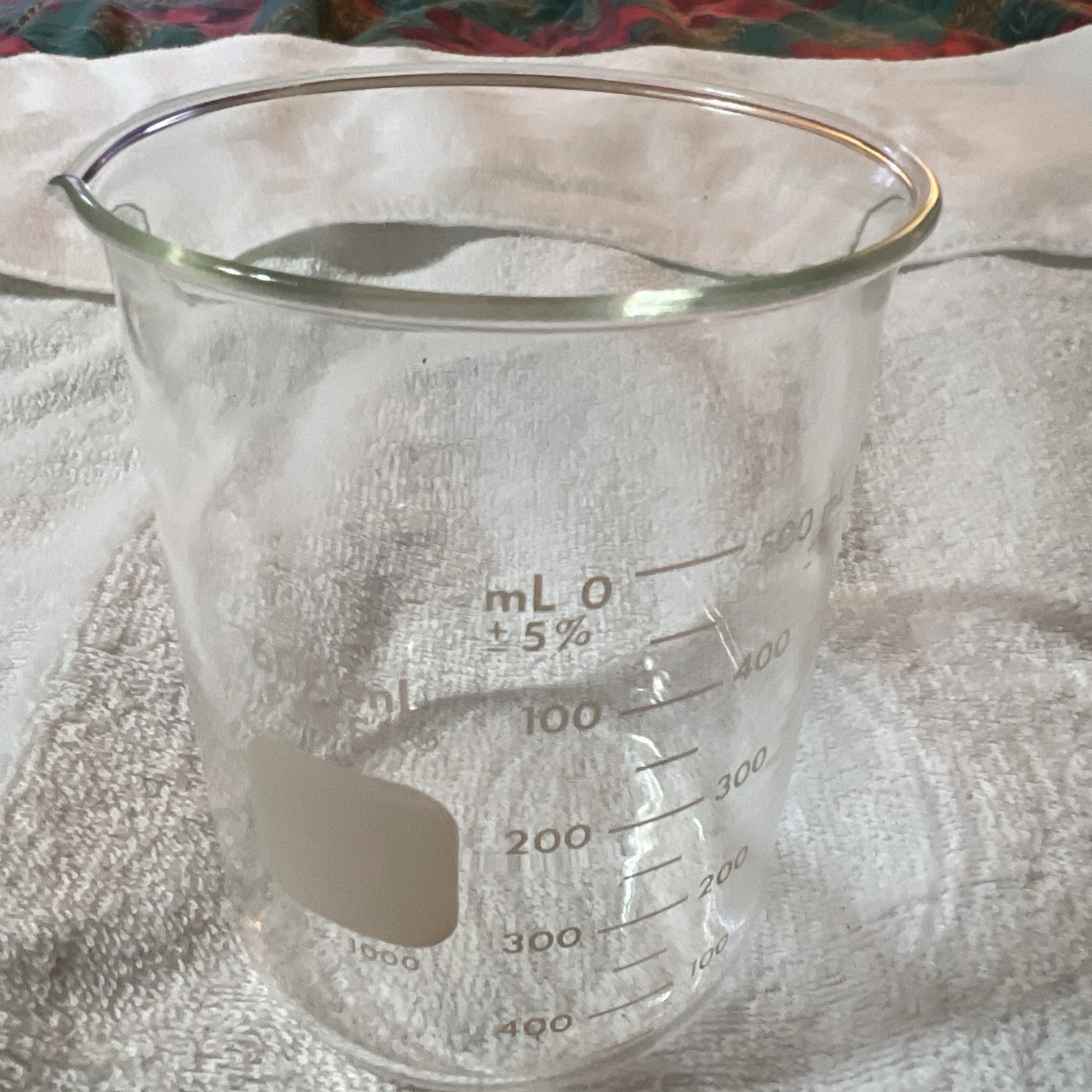 Corning PYREX Glass 600mL Double Graduated Low Form Griffin Beaker No. 1003 USA