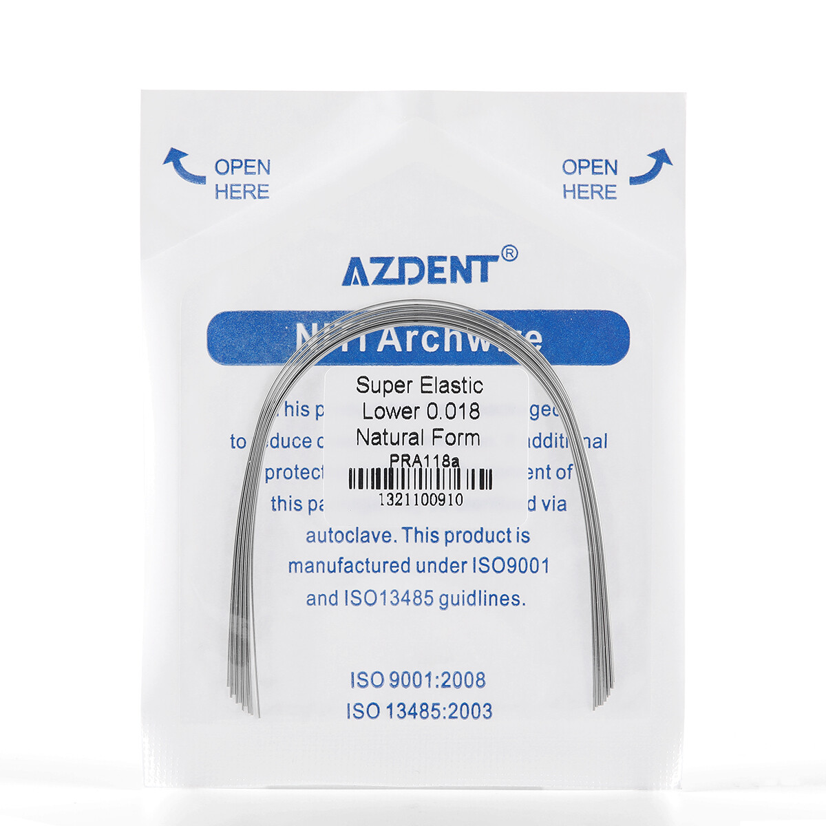 10X AZDENT Dental Orthodontic Super Elastic Niti Arch Wires Round Natural Form