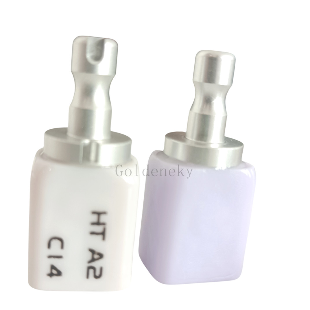 C14 High Transparency Dental Glass Ceramic Lithium Dislicate Blocks Cerec CADCAM