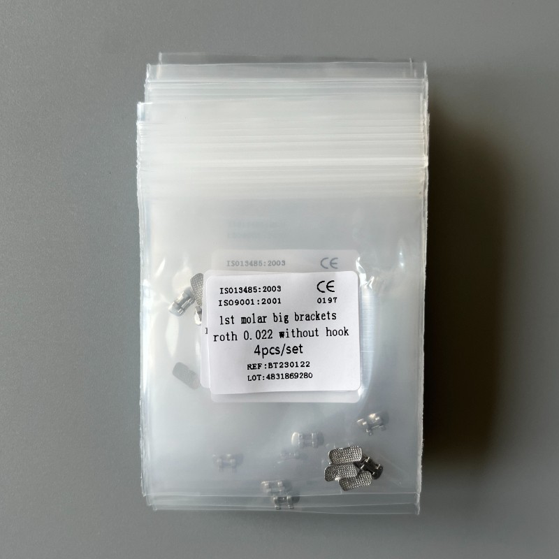 20Sets Dental Orthodontic 1st Molar Wide Big Brackets Roth 022 Without hooks