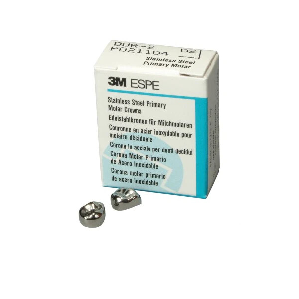 3M ESPE Stainless Steel Primary Molar – 5 per box – MOST SIZES – Free Shipping