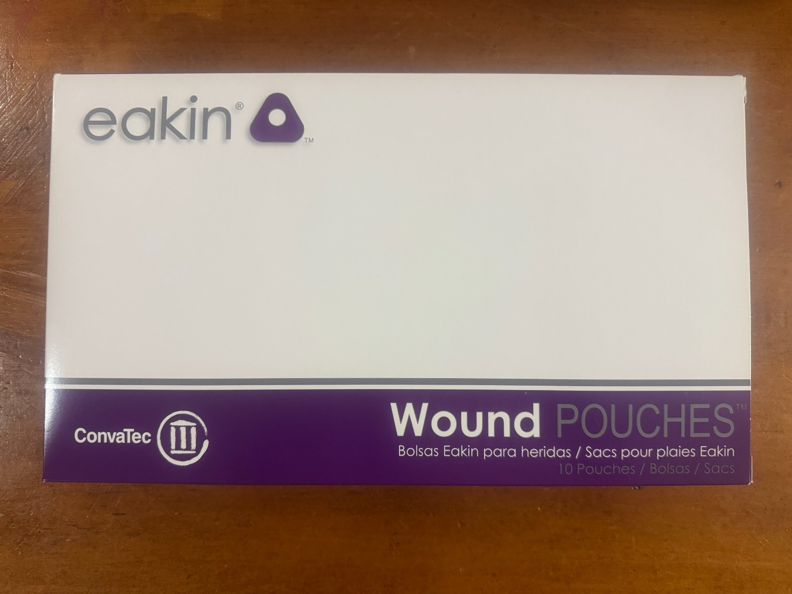 Eakin 839267 Fistula and Wound Drainage Pouch, 3.4”/2.4” Inch, Box of 10 Pouches