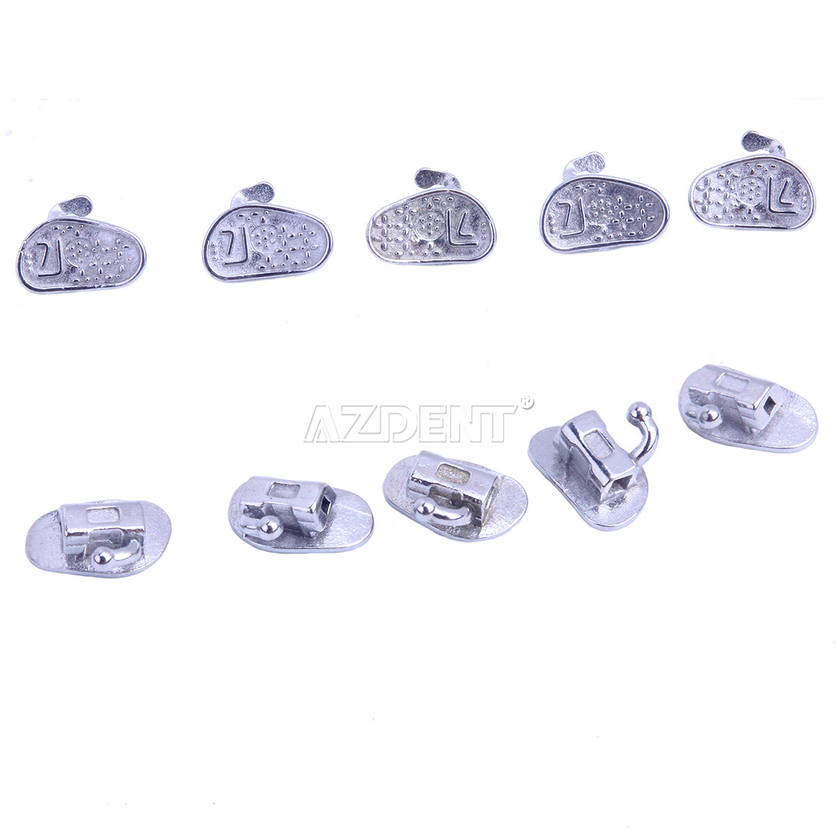 AZDENT Dental Orthodontic Buccal Tubes 1st 2nd Molar Tube Roth MBT 022 Bondable
