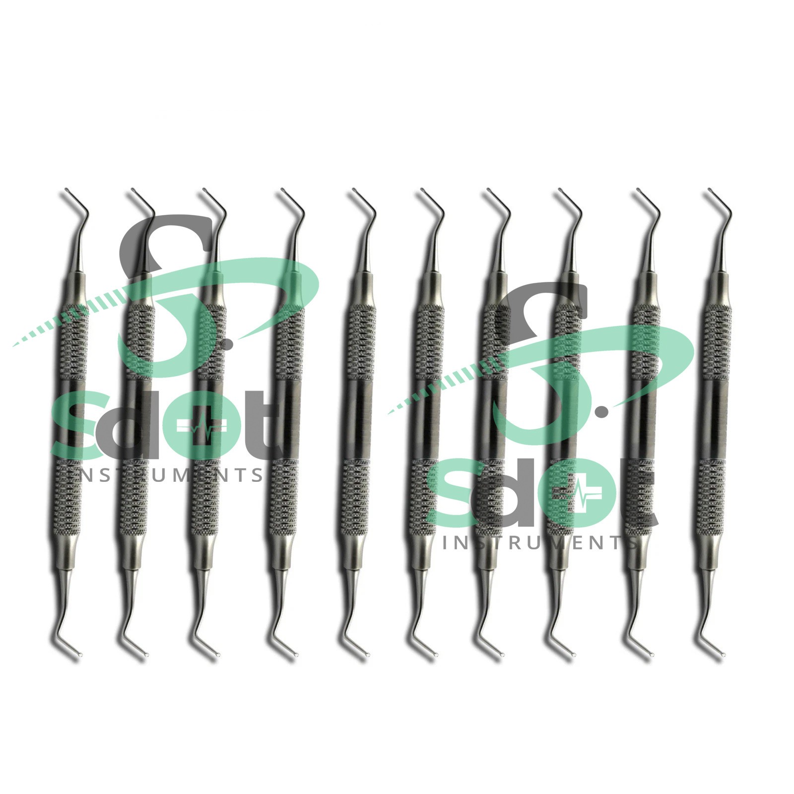 10 PCs Dental Cord Packer Small Tip Gingival Atraumatic Retraction Instruments