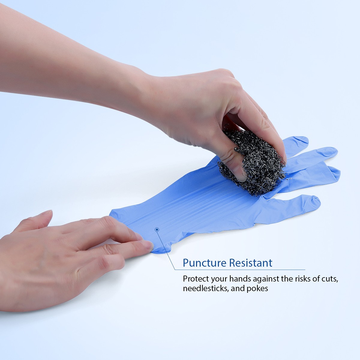 Disposable Glove Blue Nitrile Medical Gloves Powder Free Latex Free Food Grade