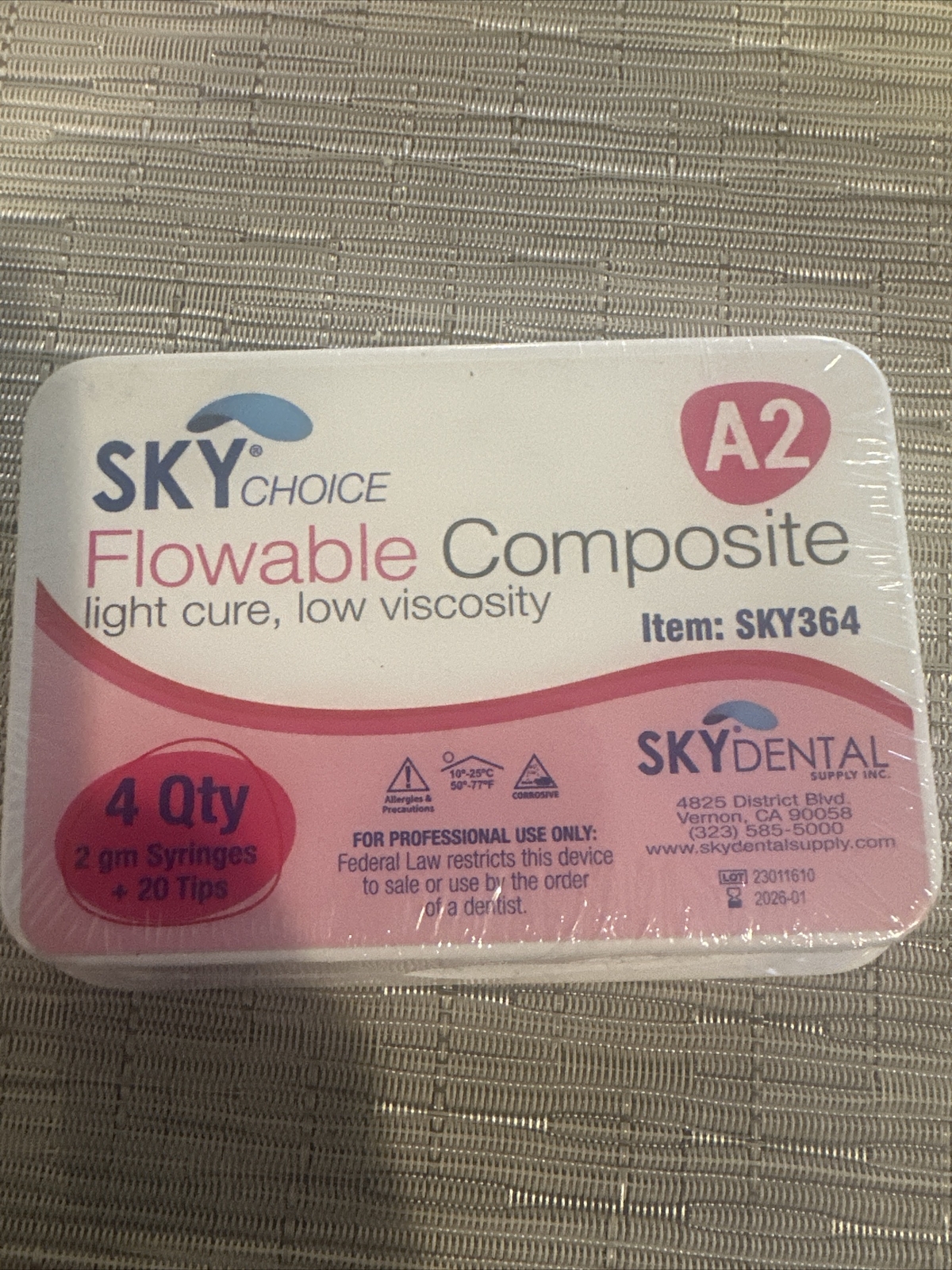 Sky Choice FLOWABLE COMPOSITE 4 SYRINGES +20 Tips Shades A2