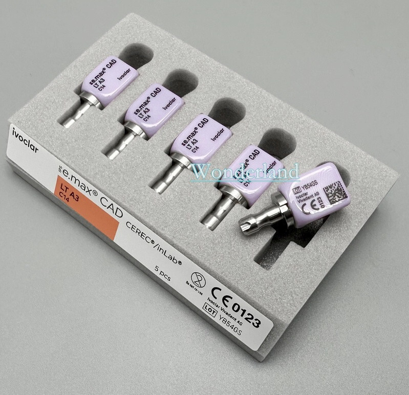 1/5Pcs IPS C14 Emax CAD CEREC Dental Lab Ceramic Blocks Cube Veneer LT HT A1/2/3