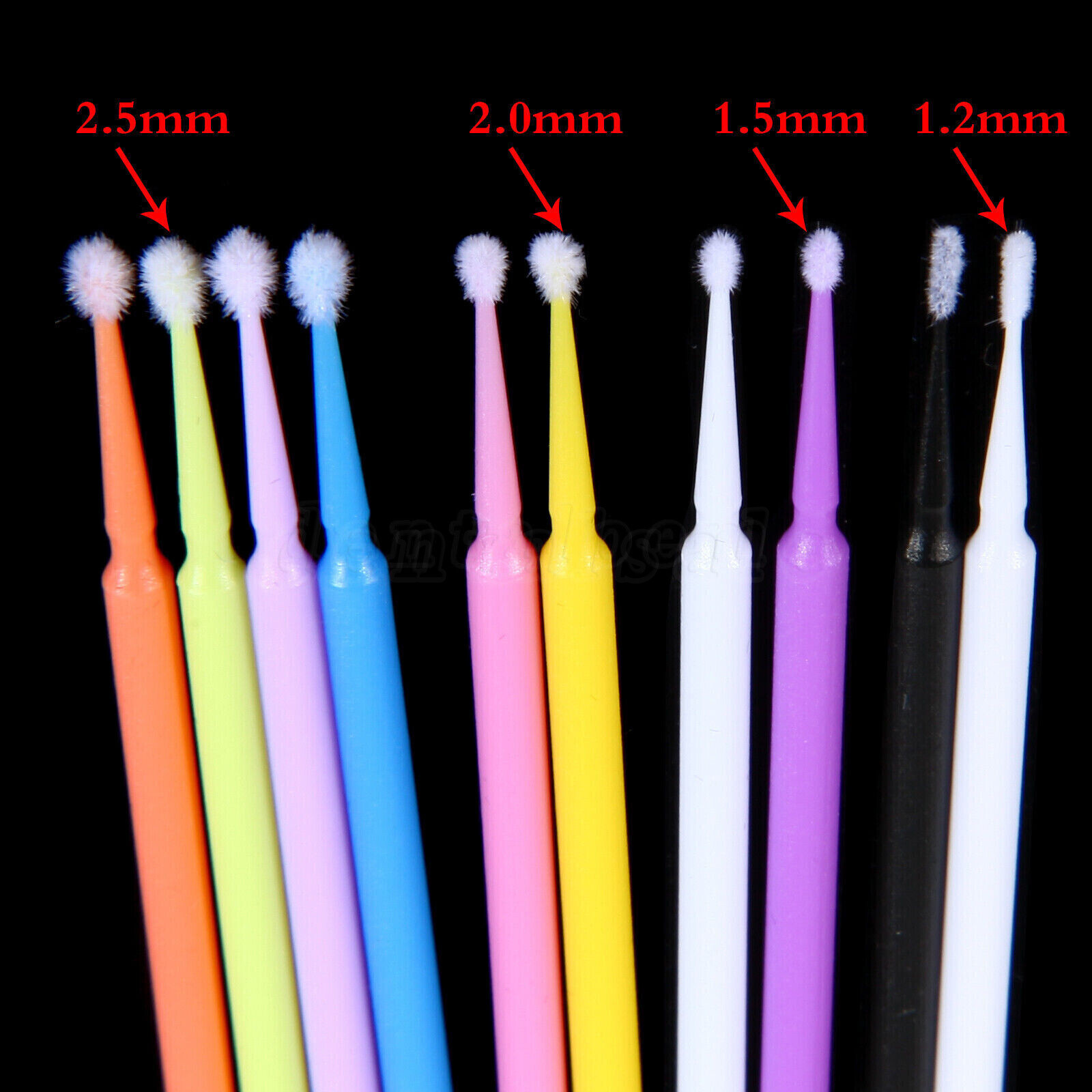 New Disposable Micro Brush Swab Applicators Eyelash Extension Mascara Wands