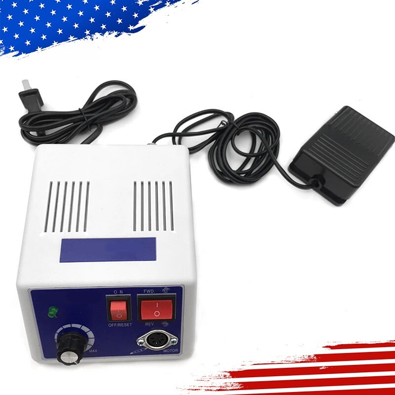 Dental Lab MARATHON-III Electric Micromotor +Contra Angle Straight Handpiece Kit