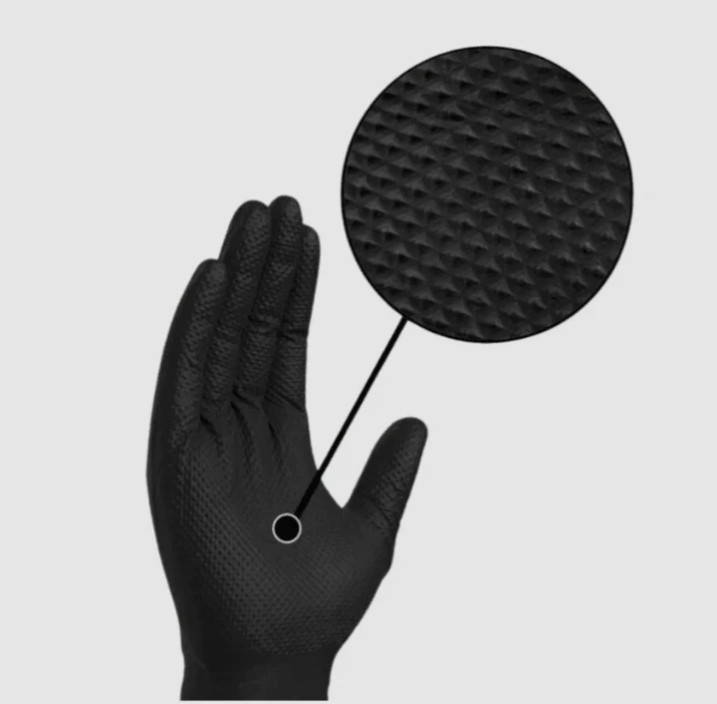 8 Mil Black Heavy Duty Thick Nitrile Industrial Gloves Case 1000 PC New S M L XL