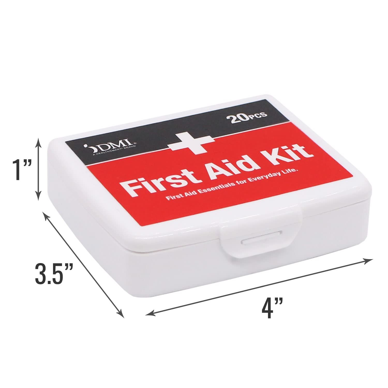 Dmi First-Aid Kit Mini 20-Piece Kit Small And Compact All-Purpose Use For Minor