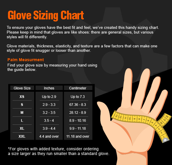 HD Orange Nitrile Disposable Gloves 8 Mil Raised Diamond Texture