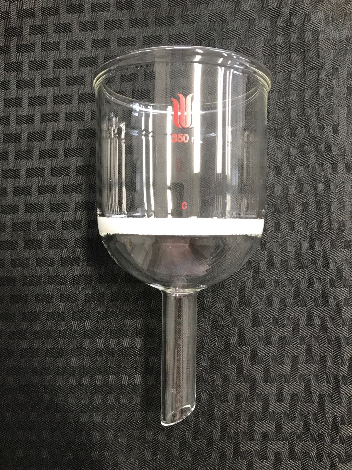 New SYNTHWARE Glass 350mL Buchner Filter Funnel Coarse Frit F608350C