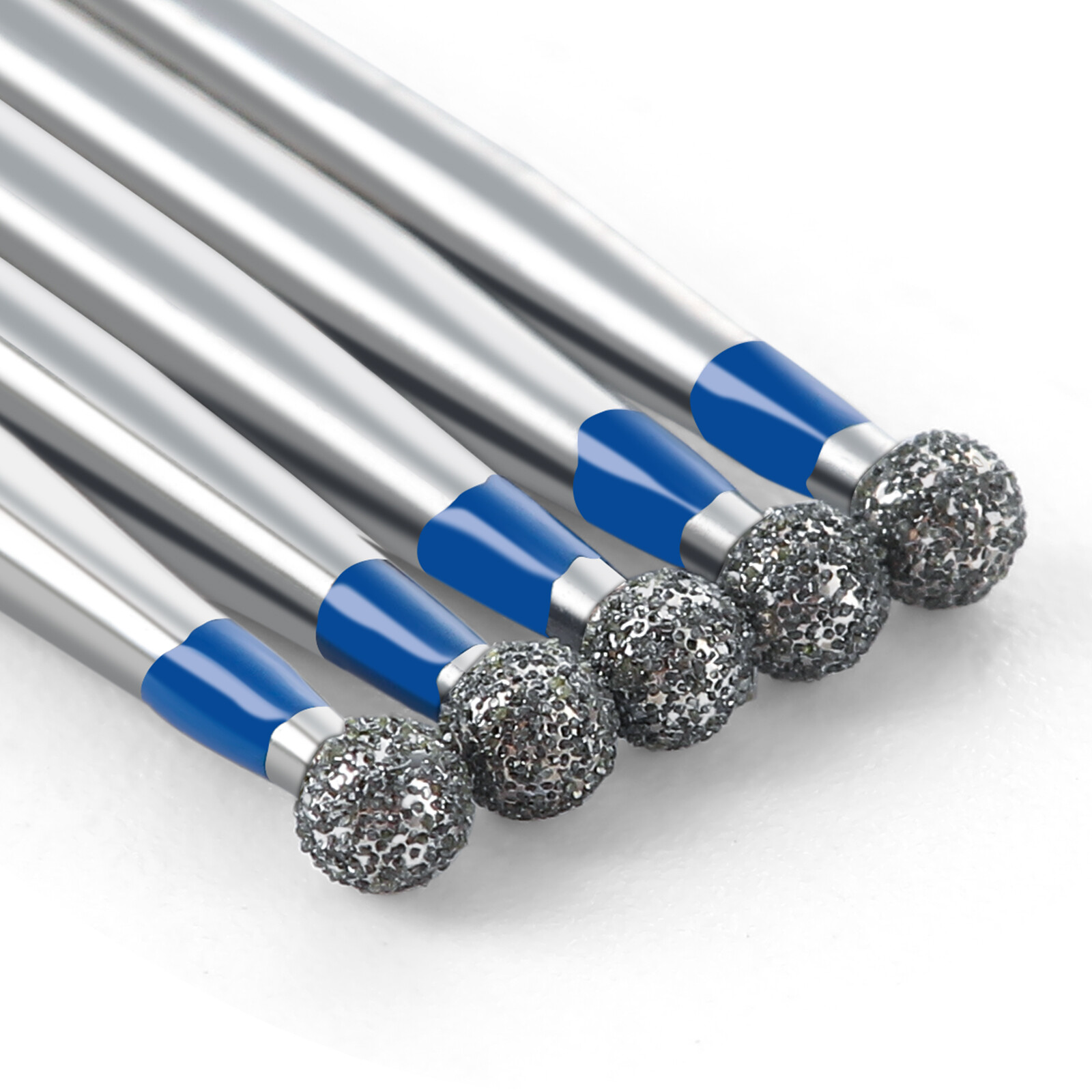 JMU Dental FG Diamond Burs for High Speed Handpiece, Medium Grit Round Bur 5pcs