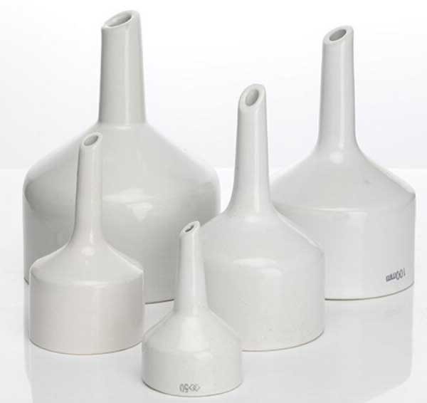 40mm – 200mm Porcelain Buchner Funnel Ceramic Chemistry Porous Filter Funnels