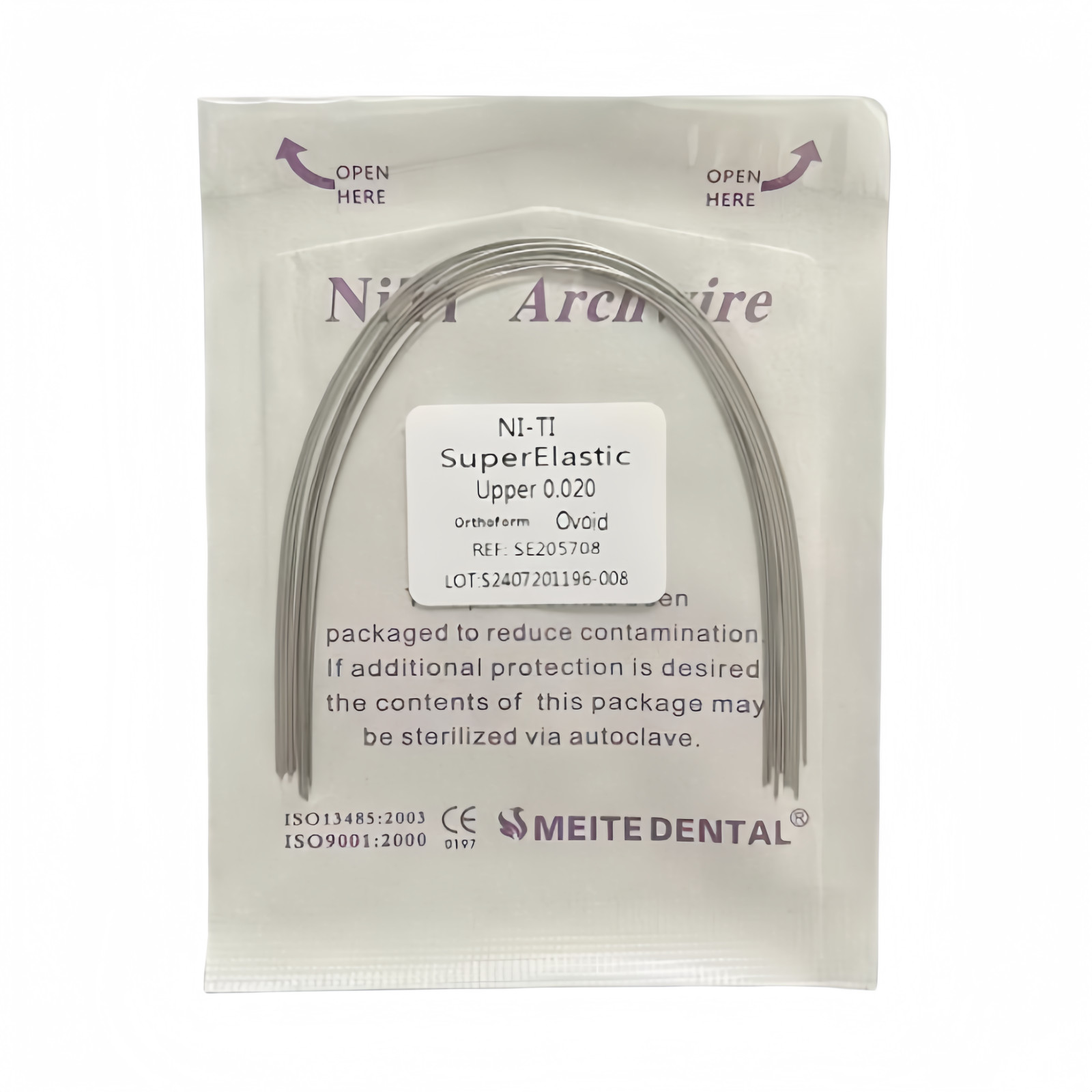 5 Packs Dental Orthodontic Super Elastic Wire Niti Round Arch Wires Ovoid Form