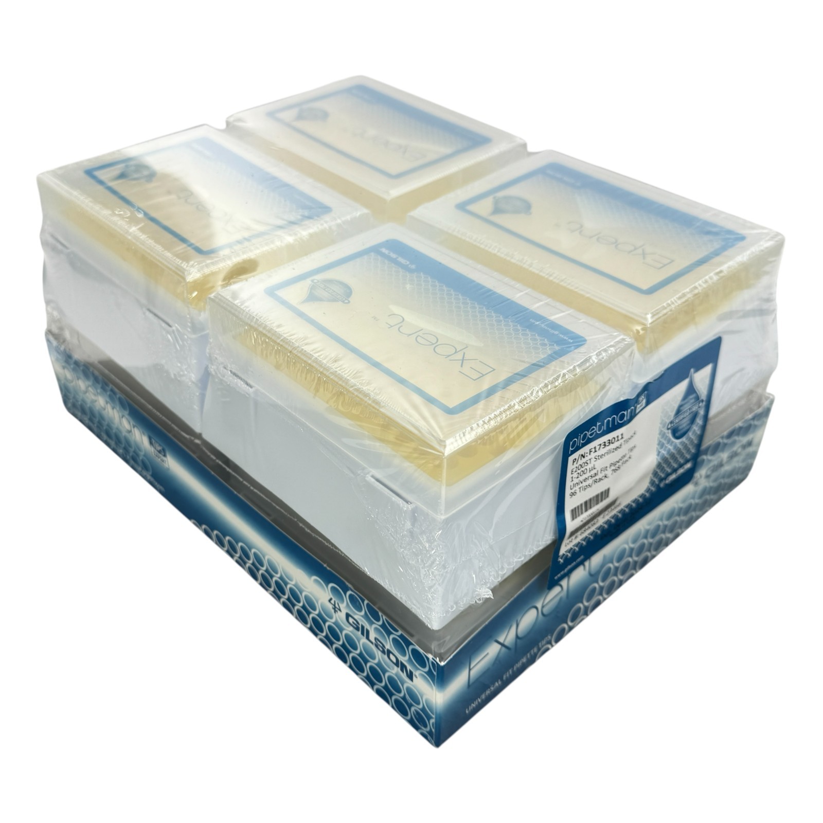 Expired Gilson Pipetman F1733011 E200ST 1-200uL Tips 768/Pack Factory Sealed