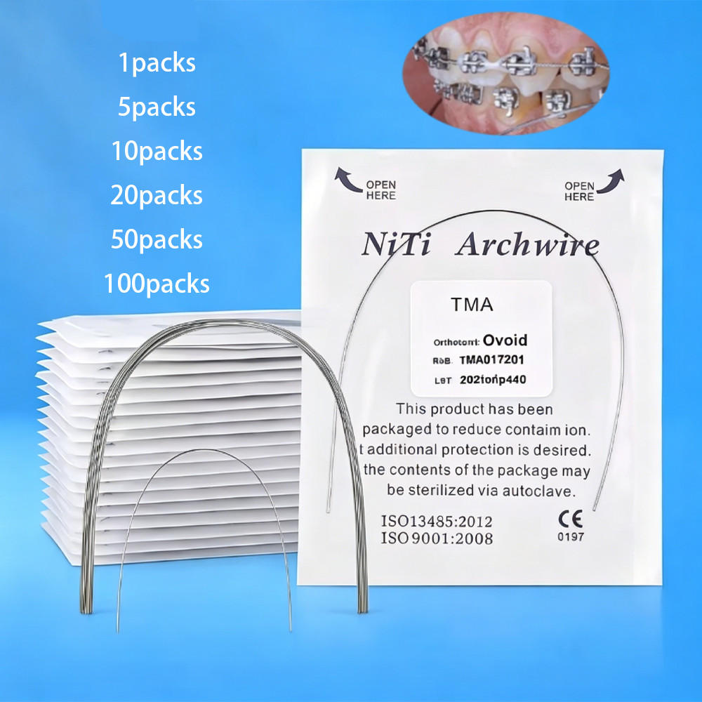 1pc/pack Dental Orthodontic TMA Beta Ti-Mo Arch Wires Rectangular Ovoid Form