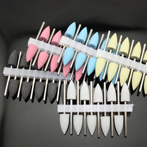50 Pcs Dental Lab Silicone Rubber Polishers Diamond Polishing Burs 2.35 mm