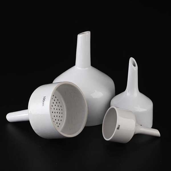 40mm – 200mm Porcelain Buchner Funnel Ceramic Chemistry Porous Filter Funnels