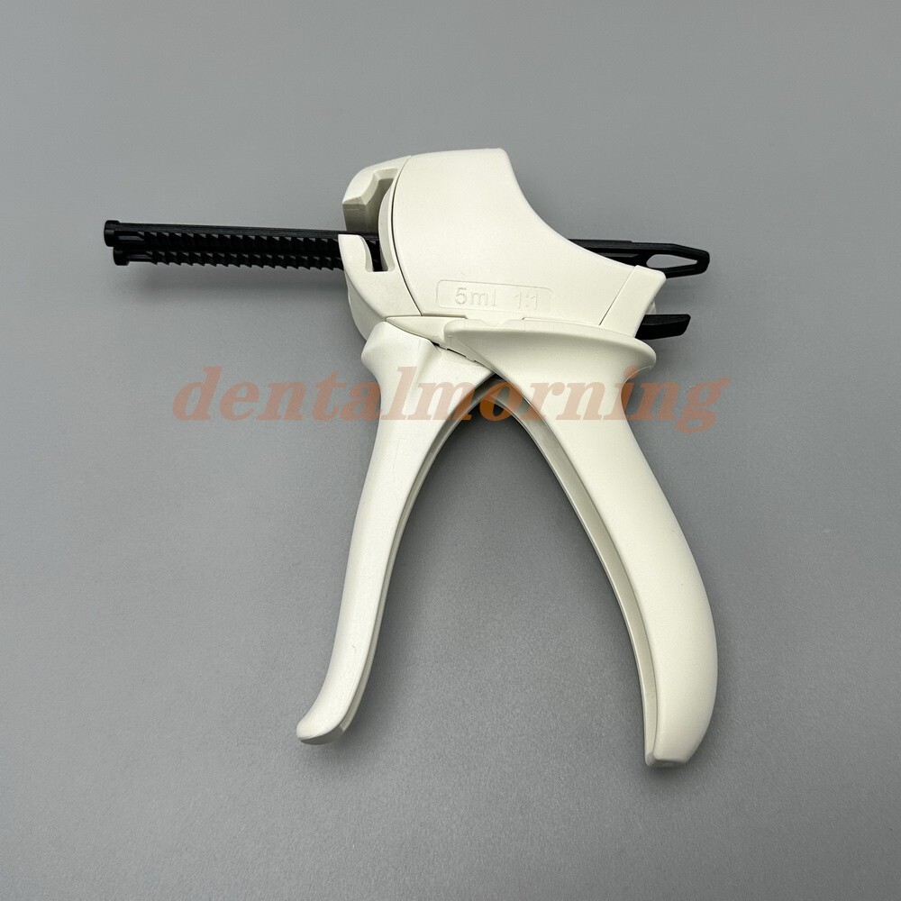 Dental Dispenser Impression Mixing Dispensing Delivery Gun 5ML 1:1/4:1 Mixer