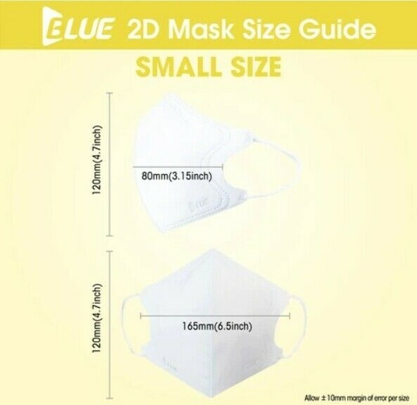 [ Blue ] Adults & Kids KF94 KF80 Korean Face Mask Medical Covers (Made in Korea)