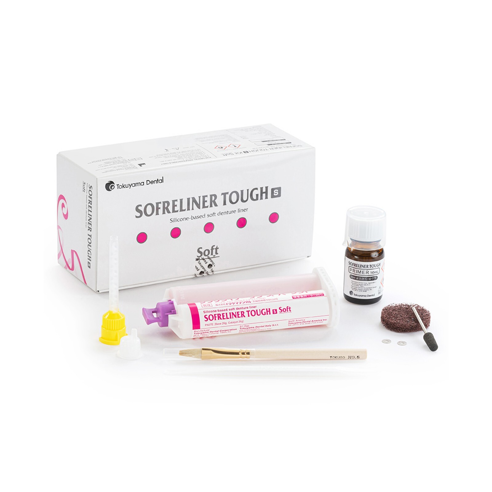 TOKUYAMA Dental silicon Sofreliner Tough Chairside Soft Denture Reline.