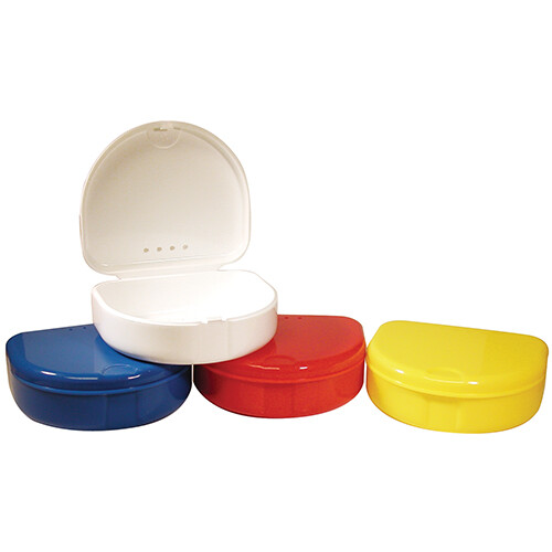 Dental Retainer Box Retainer Case: 3”L x 2.75”W x 1”H, Ortho Appliance Splint
