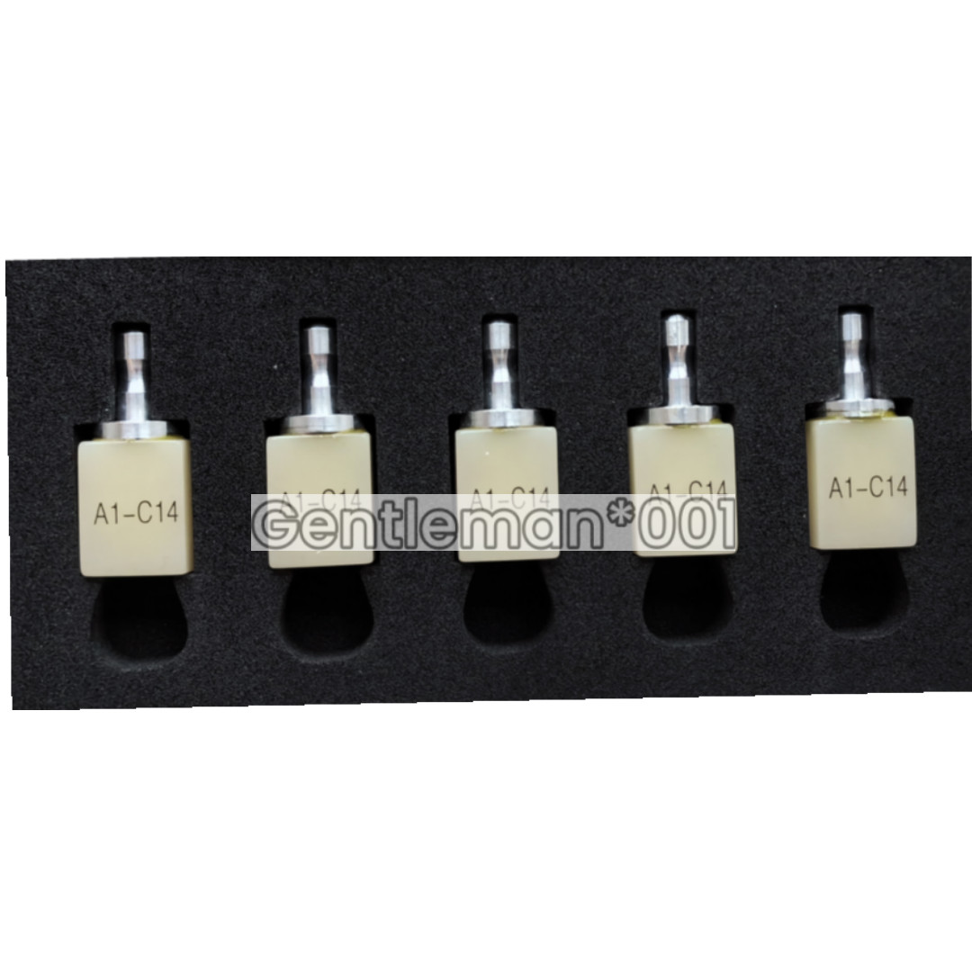 C14 A1 Dental PMMA CAD Blocks Sirona Disk MCXL Block Cerec Bleached 5pcs/Box