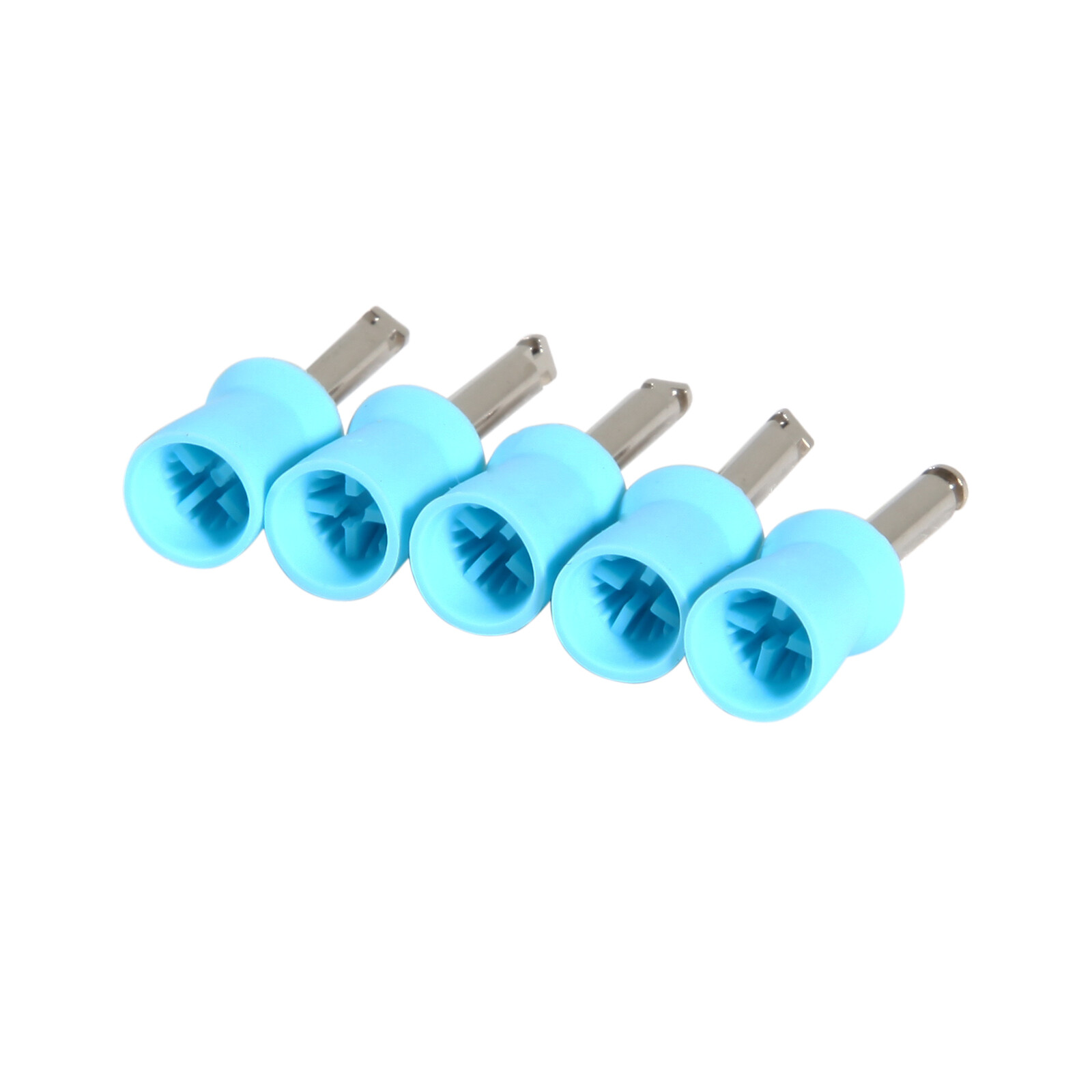 100 pieces Dental Prophy Cup Rubber Polish Polishing Tooth Latch Type Blue sx