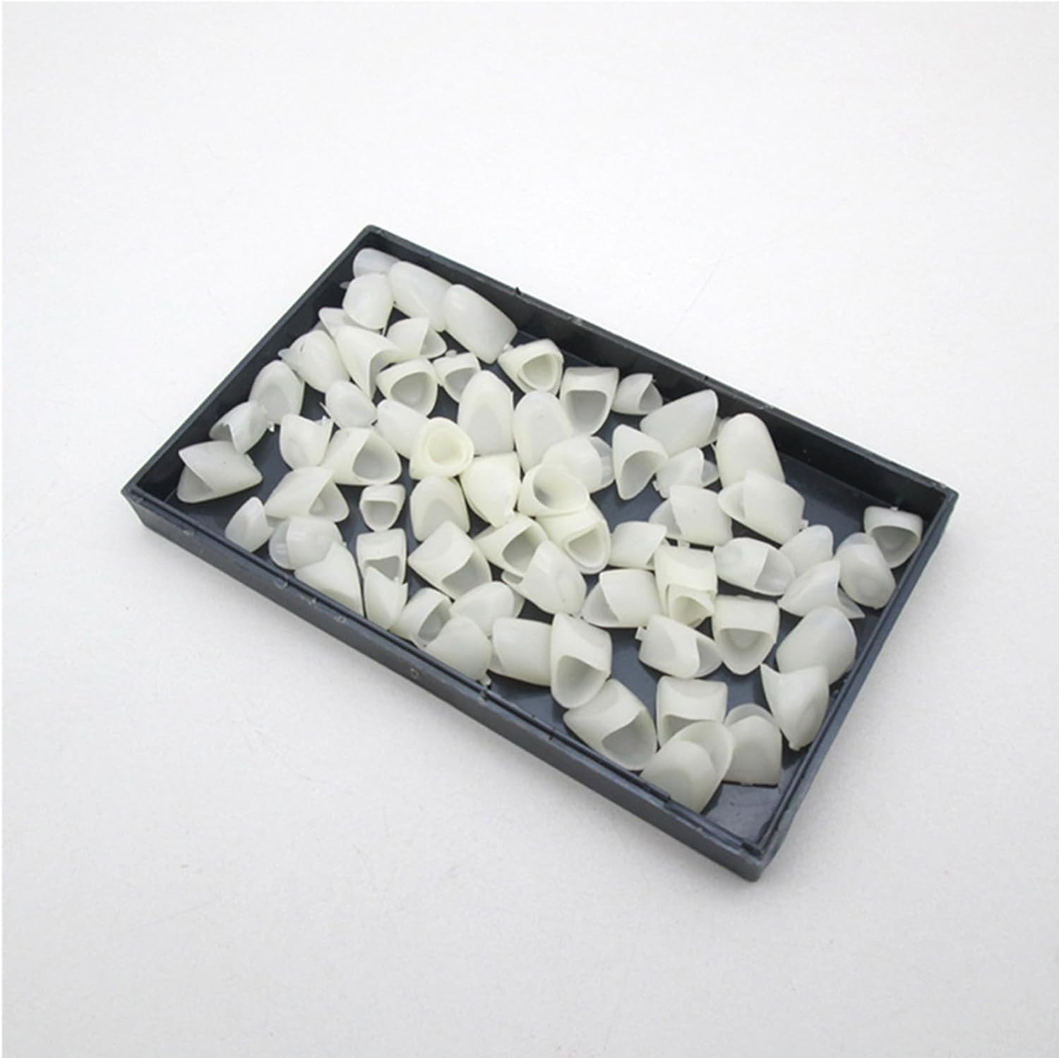 120 Pieces Fake Tooth Cap Crown Front Teeth with Tooth Repair Thermal Beads Cap