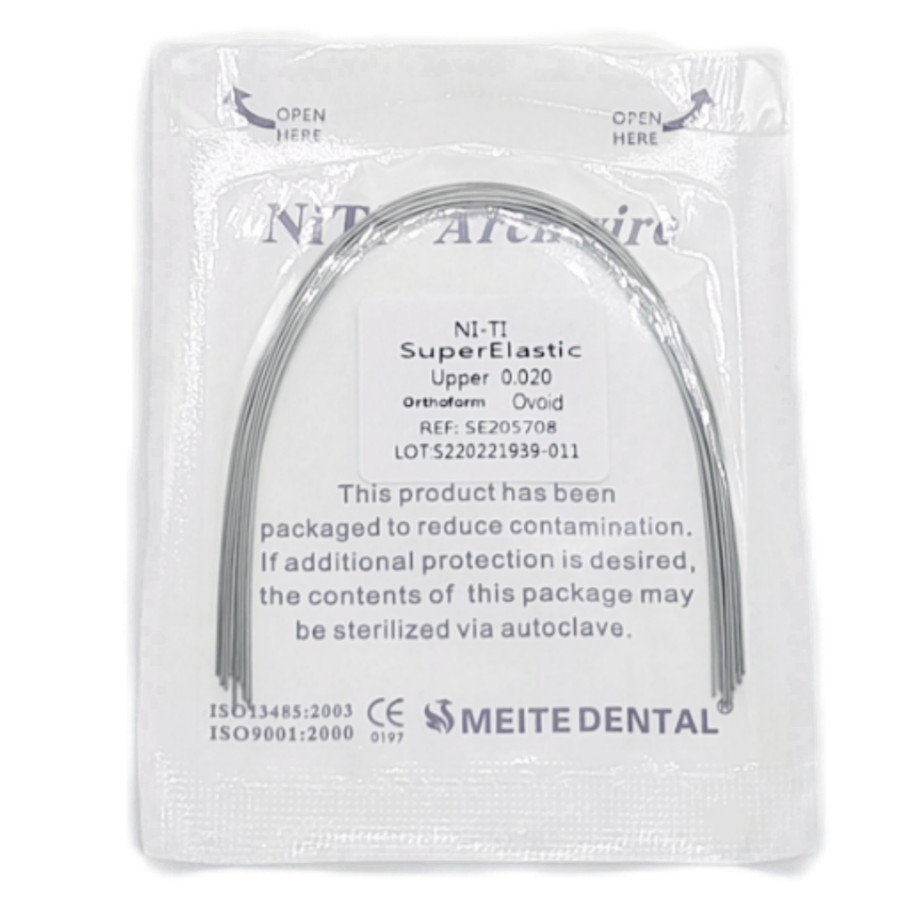 Dental Orthodontic Arch Wire Super Elastic Niti Round Ovoid /Nature Form