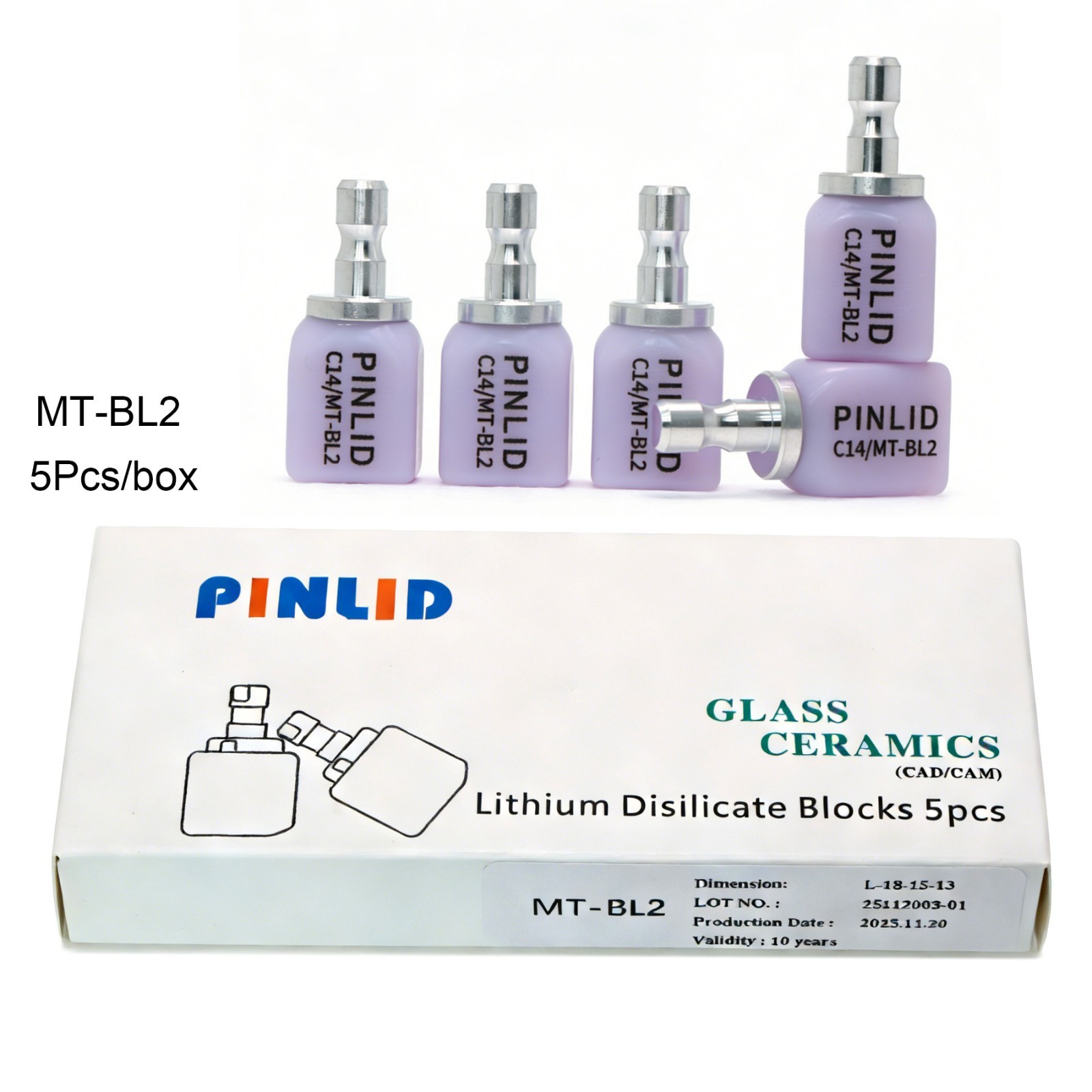 US C14 MT Dental Glass Ceramic Lithium Disilicate Block CEREC inLab fit Emax CAD
