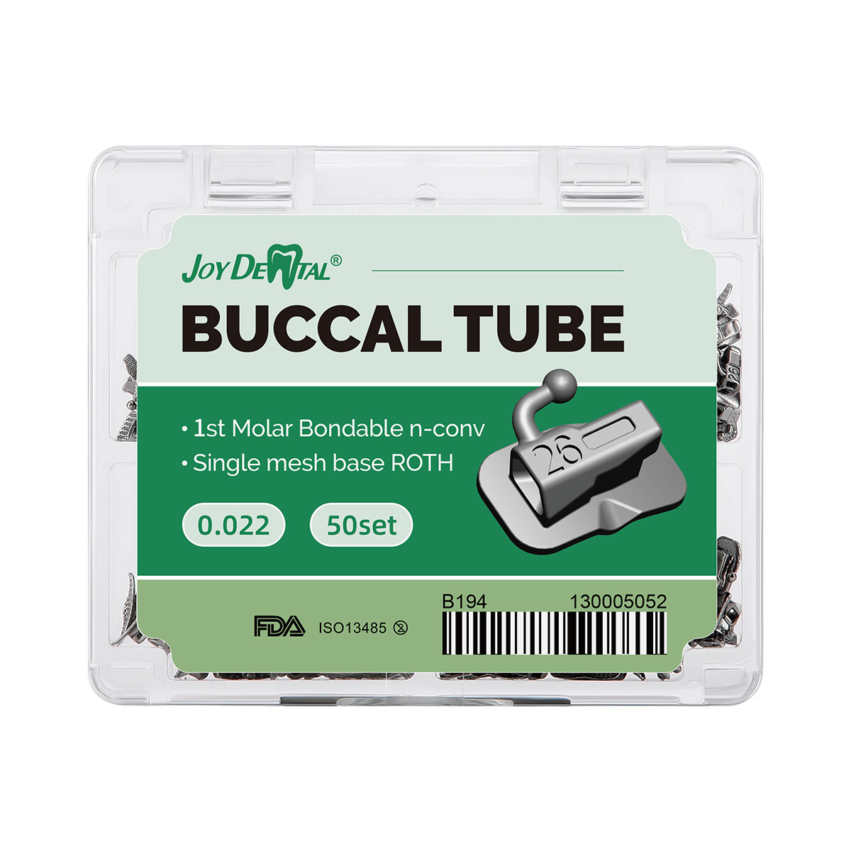 50Sets Dental Orthodontic Buccal Tube 1st 2nd Molar Tube Roth MBT 022/018