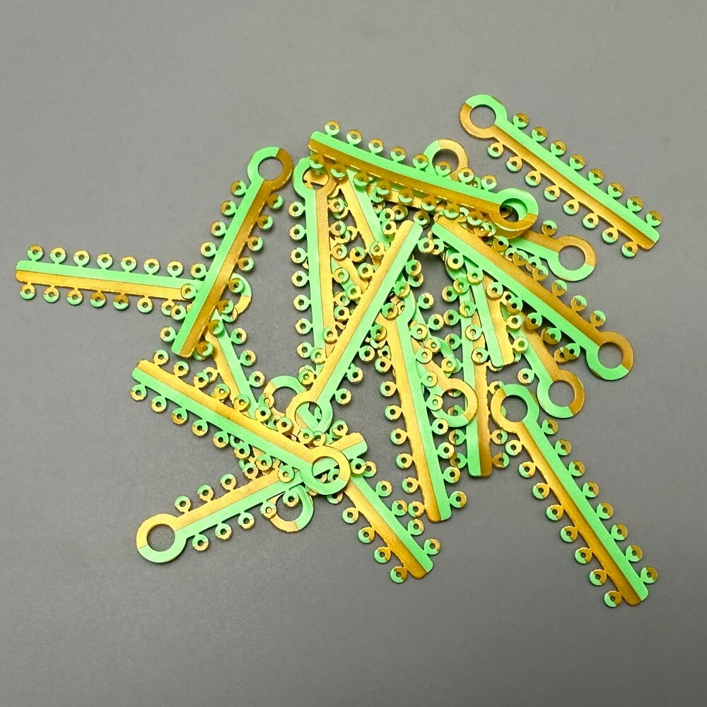 1Pack Dental Orthodontic Elastic Ligature Ties Rubber Bands Single/Double Colors