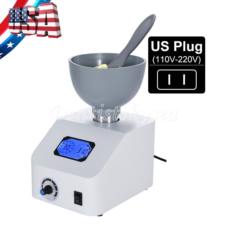 Dental Impression Alginate Mixer 300rpm Printing Material Gypsum Blender US/EU