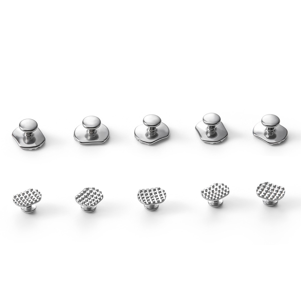 10pcs Dental Orthodontic Lingual Buttons Bondable for Bondable Rectangular Base