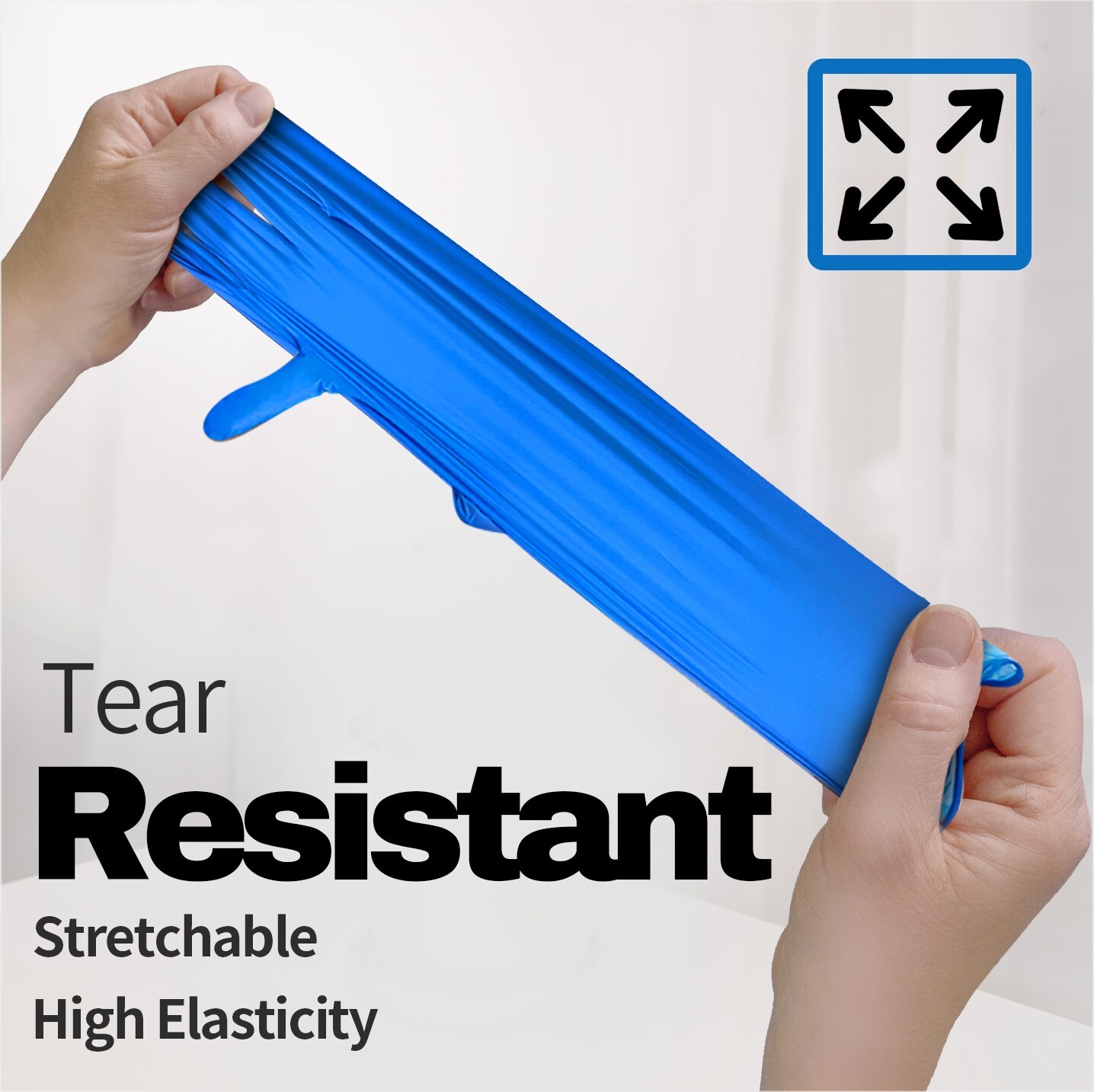 Disposable Nitrile Exam Gloves, 5 Mil Blue, Powder-Free Heavy Duty Clean Glove