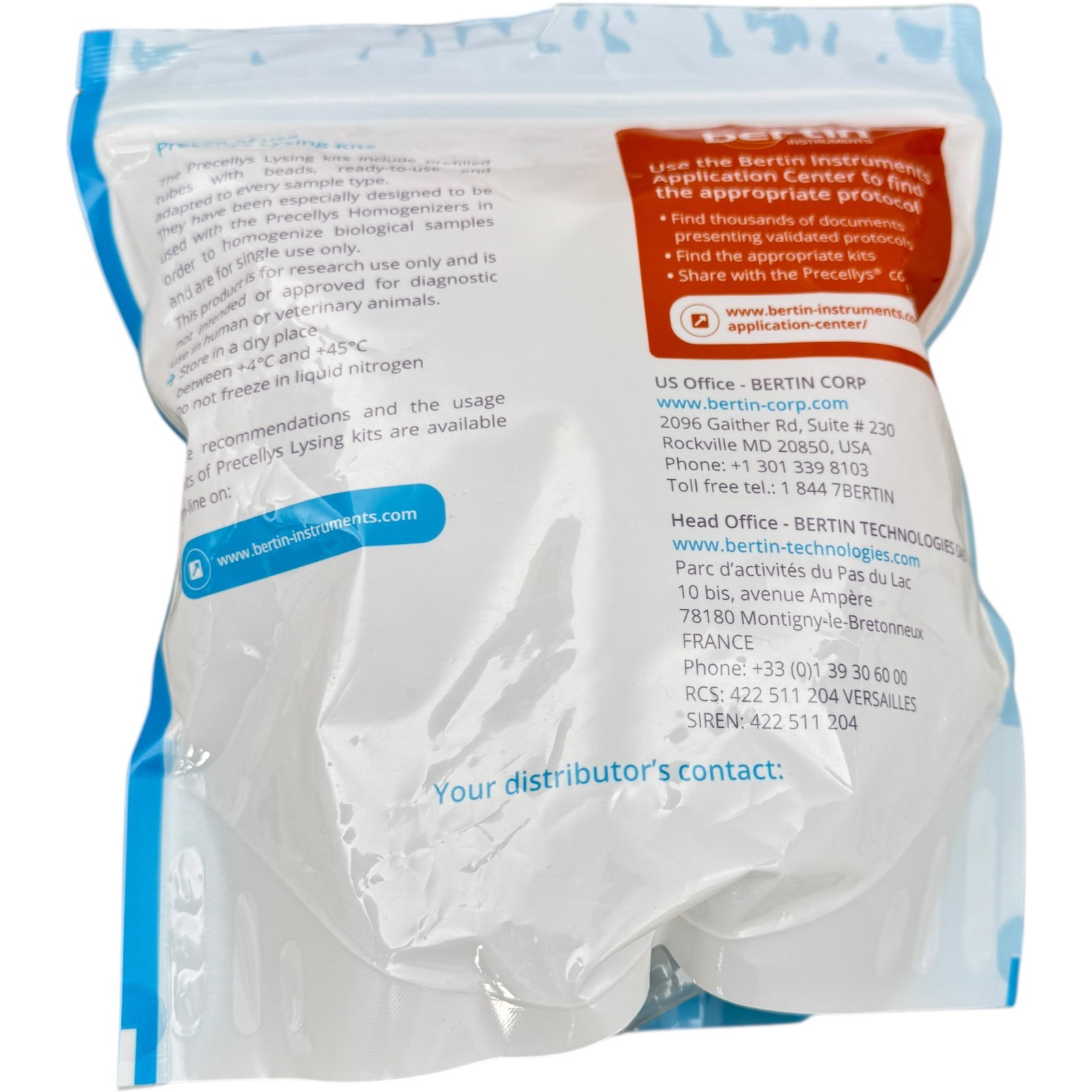 Precellys 15 mL Tissue Grinding Kit 15 ML QTY 25 P000949-LYSK0-A