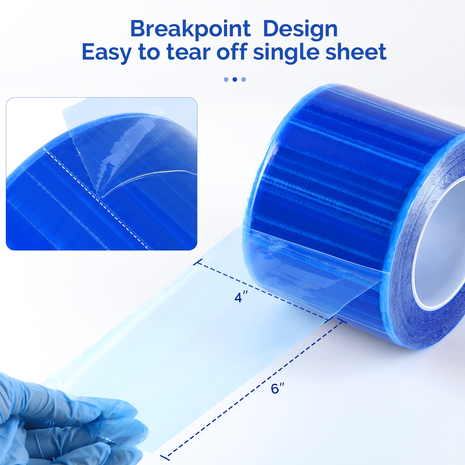 1200 Sheets Dental Barrier Film 4″x6″ Barrier Tape for Dental Medical Tattoo