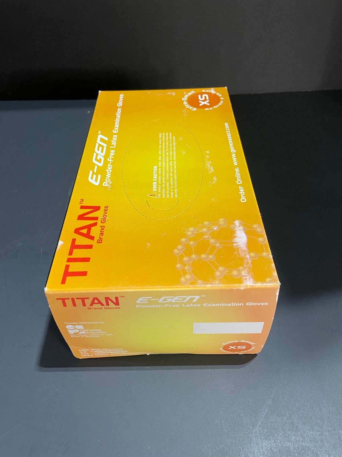 Titan Latex Exam Gloves Extra Small 8 Boxes with 100 Gloves Each